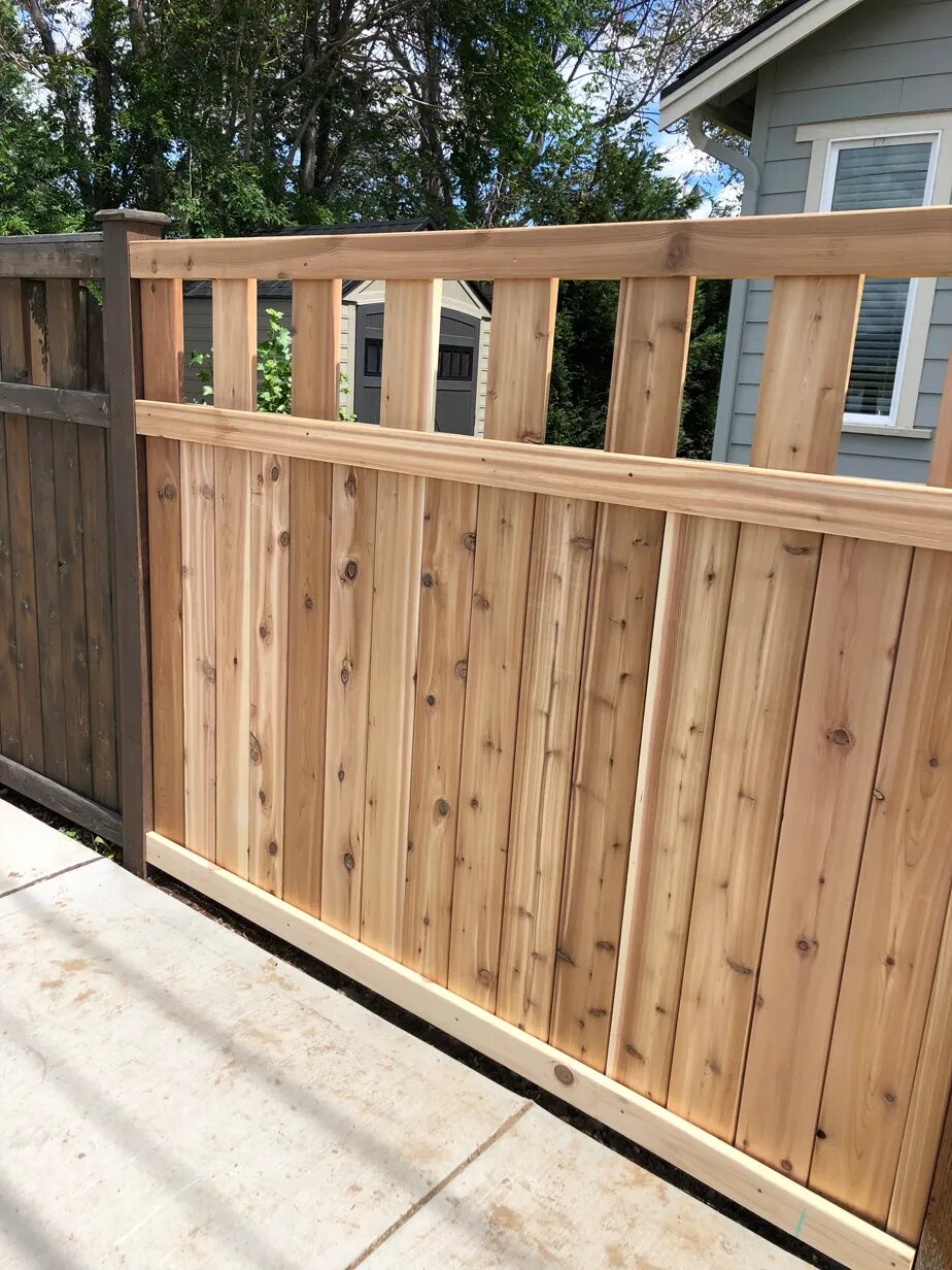 Completed fence project