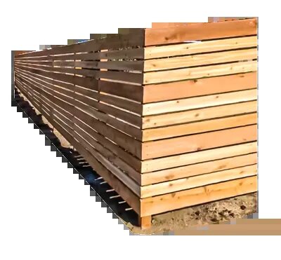 Cedar privacy fence